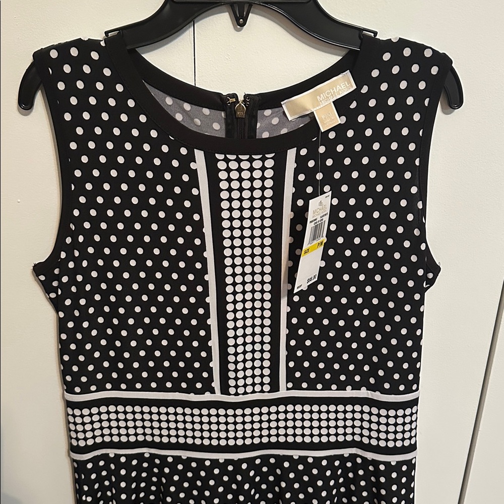 NWT Michael Kors Polka Dot Dress Size MP - Picture 4 of 7